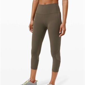 Lululemon Pace Rival Green Leggings, Size 4.